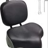 Merkloos Rugleuning Zadel - Fietszadel Met Rugleuning - Oversized - Comfortabel Zacht Zadel - Met PU Kussen