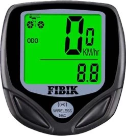 Fibik Draadloze Fietscomputer - Kilometerteller - Draadloos - Waterdicht - Automatisch Verlicht Scherm