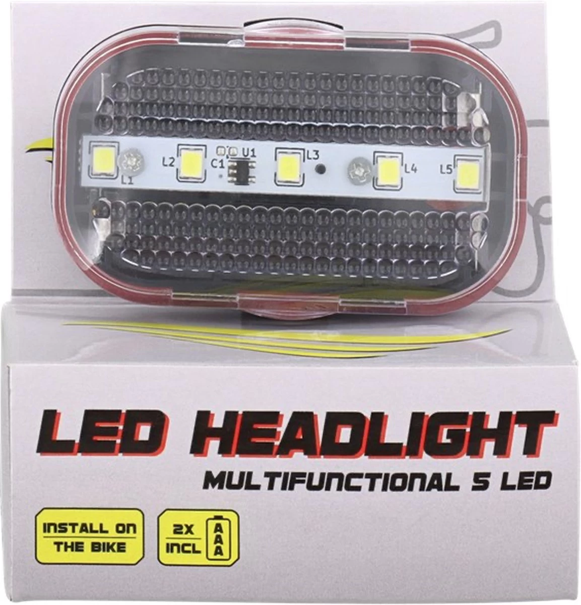 Dresco - Fietsverlichtingsset - Classic - LED - Zwart - Afbeelding 4