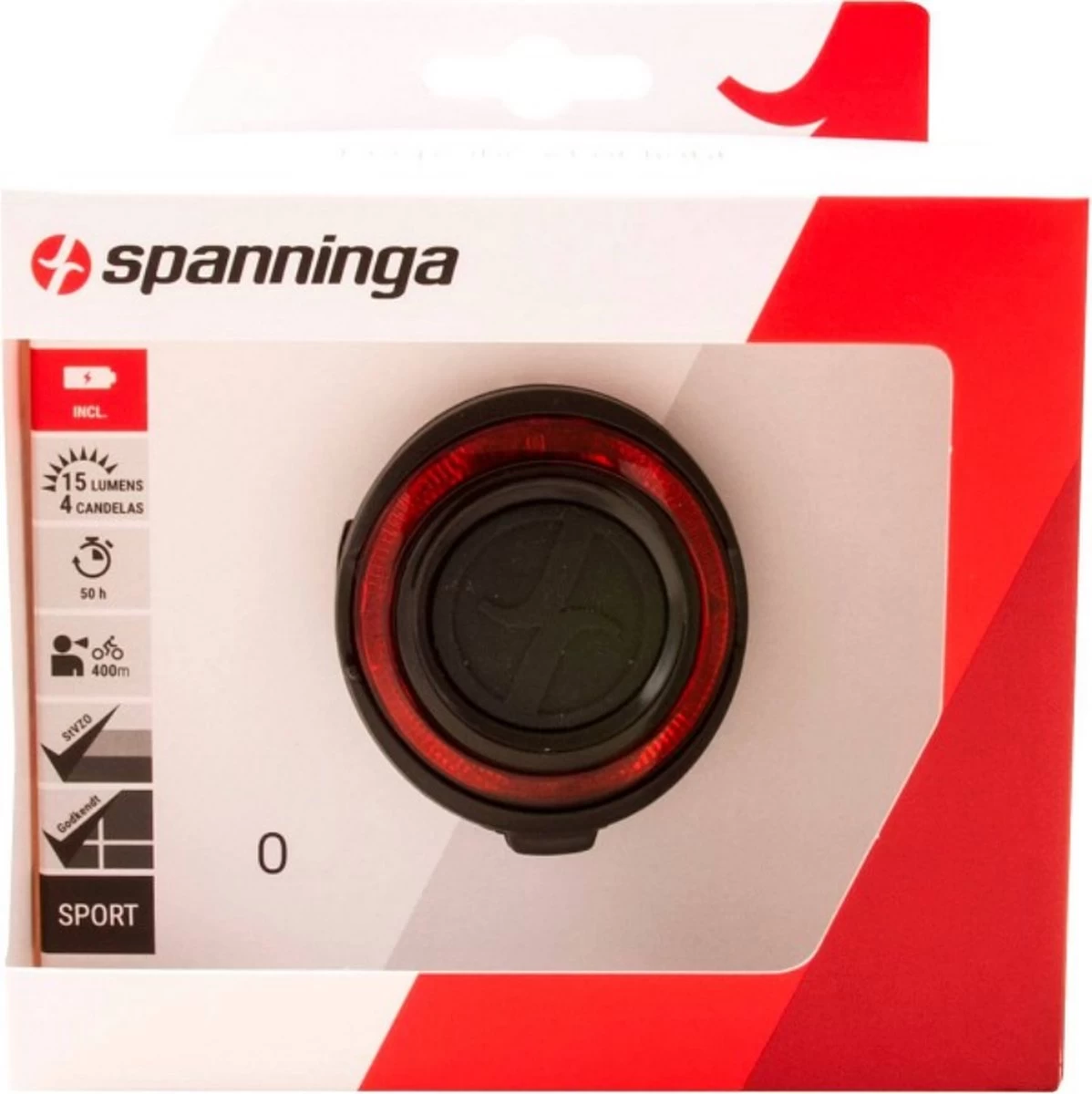 Spanninga O-Guard Fiets Achterlicht - Batterij - Afbeelding 19