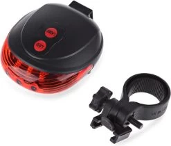 Fiets Achterlicht - LED Licht Met Laser - Fiets Lamp - Waterdicht - Racefiets Verlichting - Inclusief Batterijen - Rheme