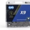 Ketting 9 Speed KMC X9 114 Schakels - Grijs