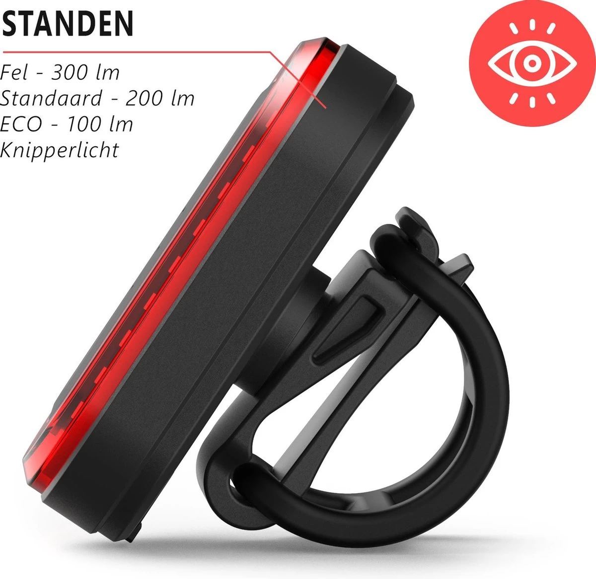 Trustic EVO | Fietsverlichting | Oplaadbaar | Fietslamp | Verschillende Standen | Licht Sensor | Waterbestendig | Set - Afbeelding 13