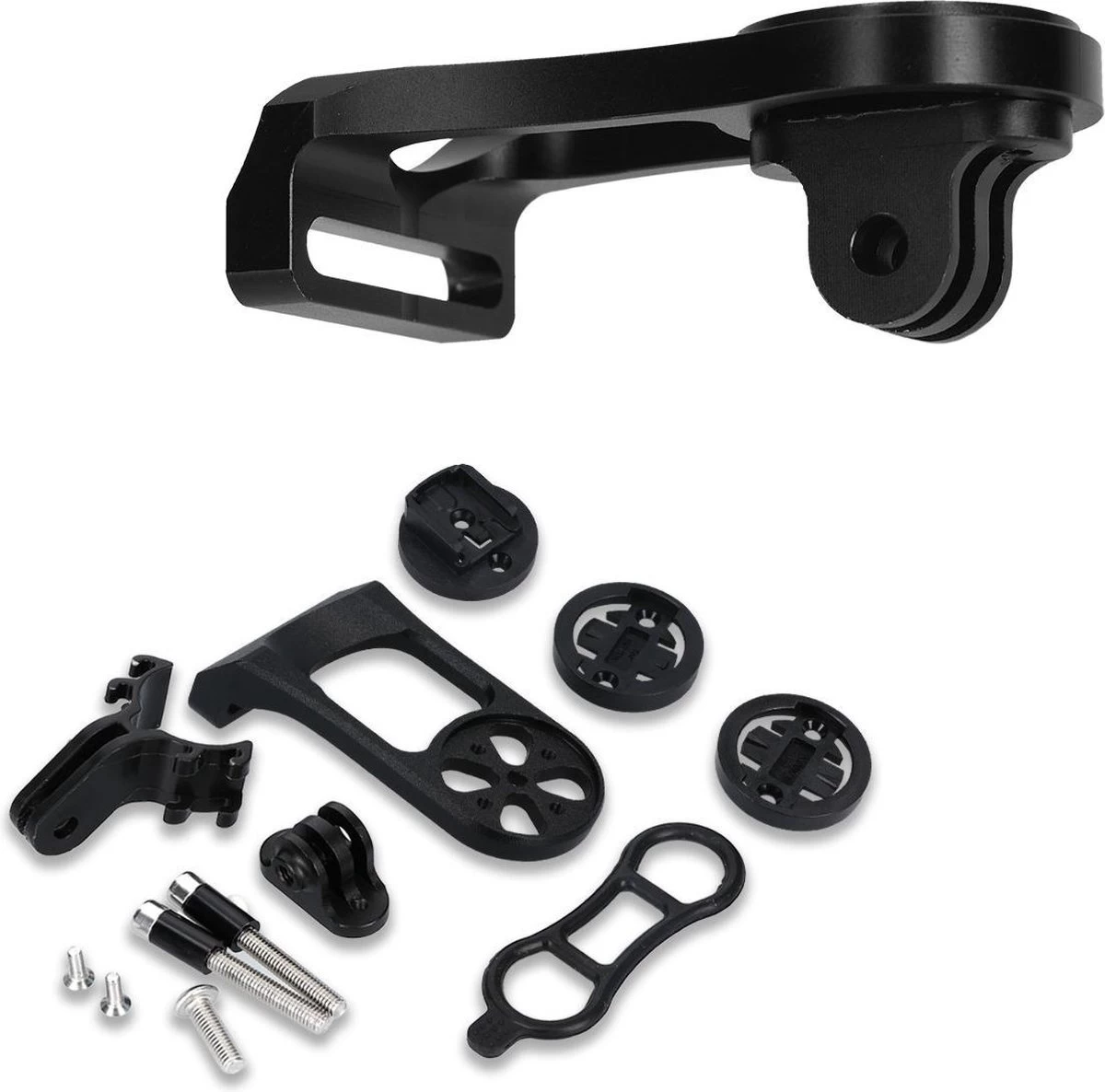 Kwmobile Houder Voor Garmin Edge / Bryton Rider / CatEye - Fietshouder Voor Navigatiesysteem - Stuurhouder In Zwart