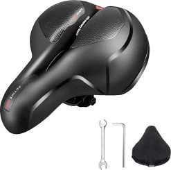 Achaté Fietszadel - Unisex - Extra Comfortabel - Ventilerend - Incl. Zadelhoes En Installatiemateriaal