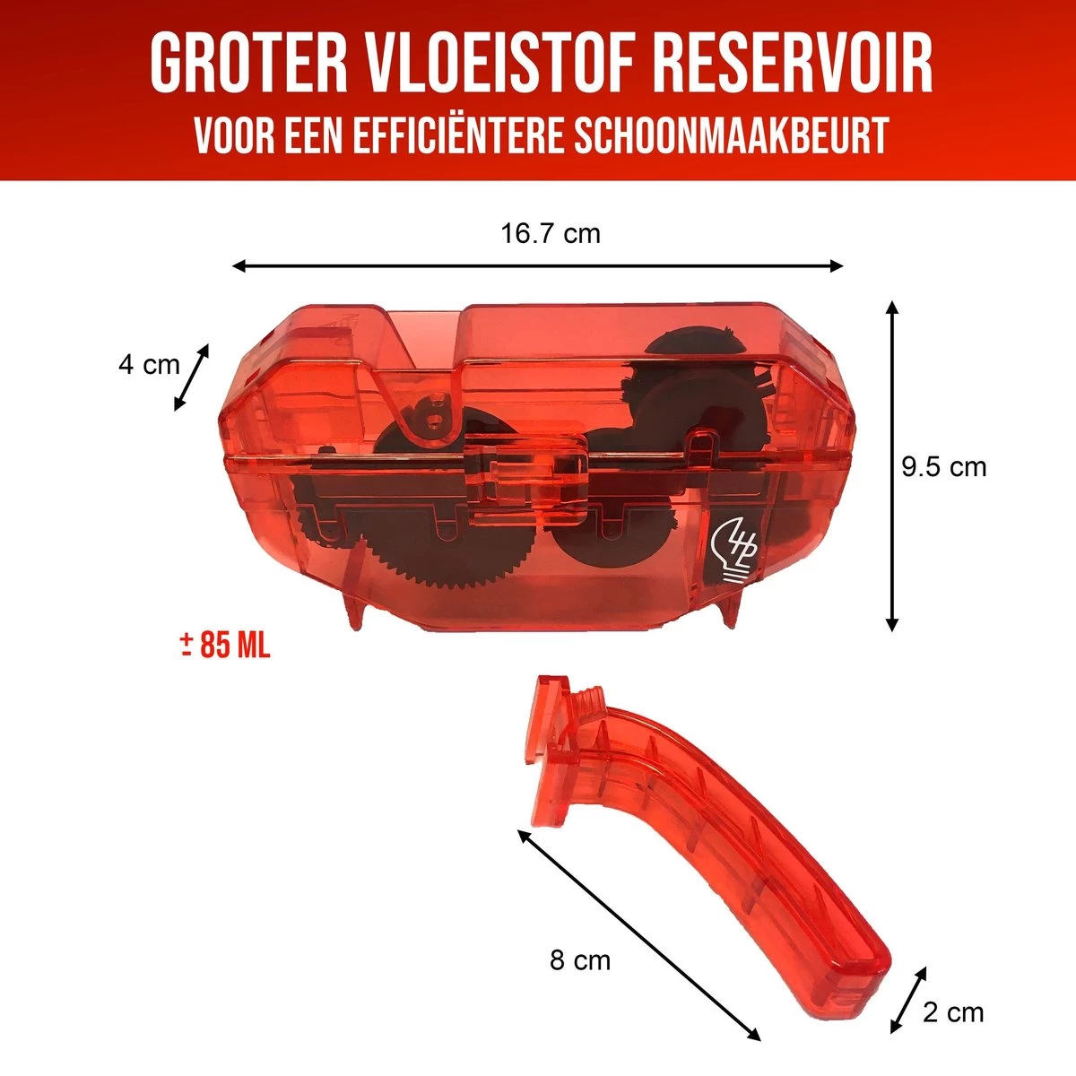 LHP Fietsketting Reiniger Apparaat 5-in-1 - Cyclon Ontvetter 250 Ml & All Weather Lube 25 Ml - Afbeelding 9