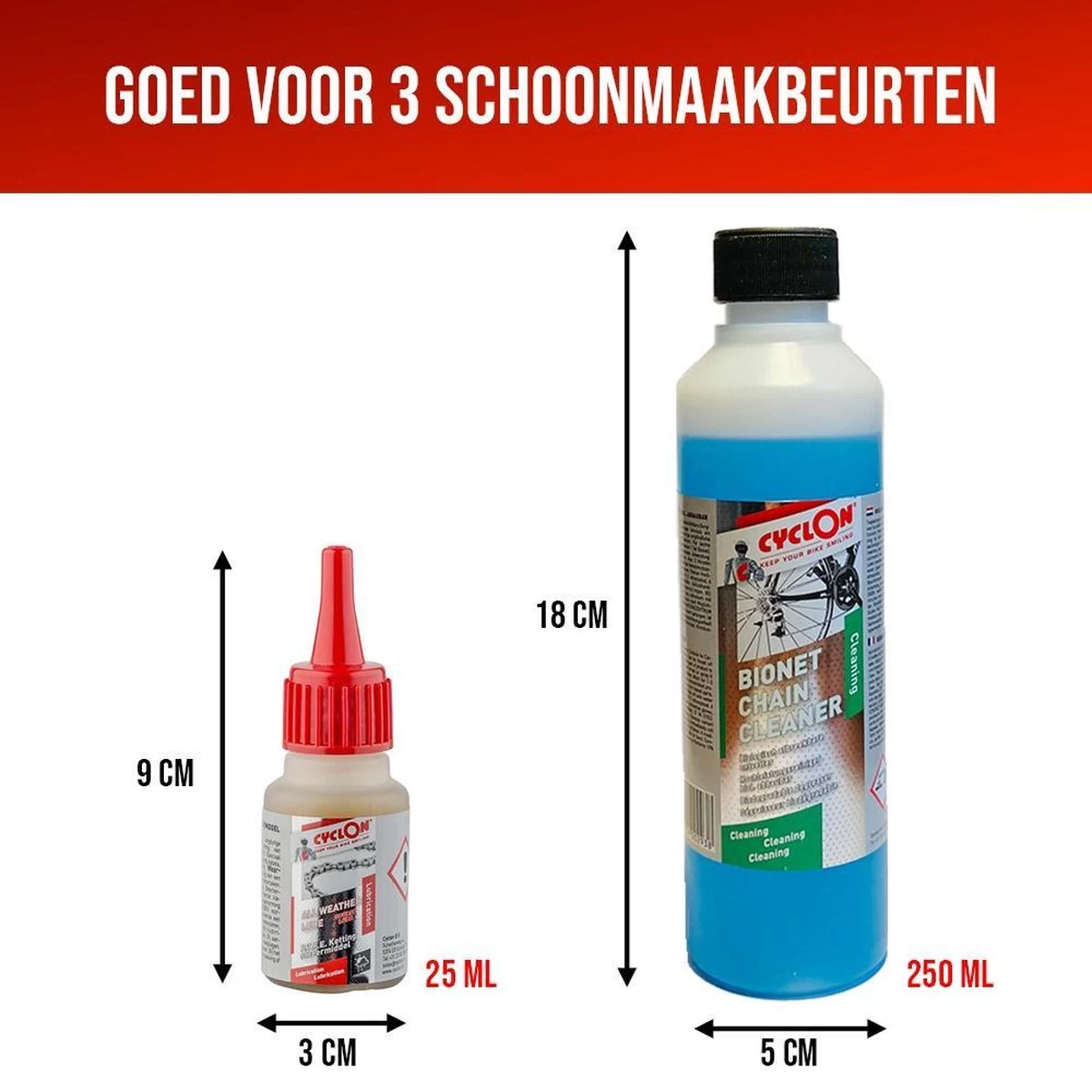 LHP Fietsketting Reiniger Apparaat 5-in-1 - Cyclon Ontvetter 250 Ml & All Weather Lube 25 Ml - Afbeelding 12