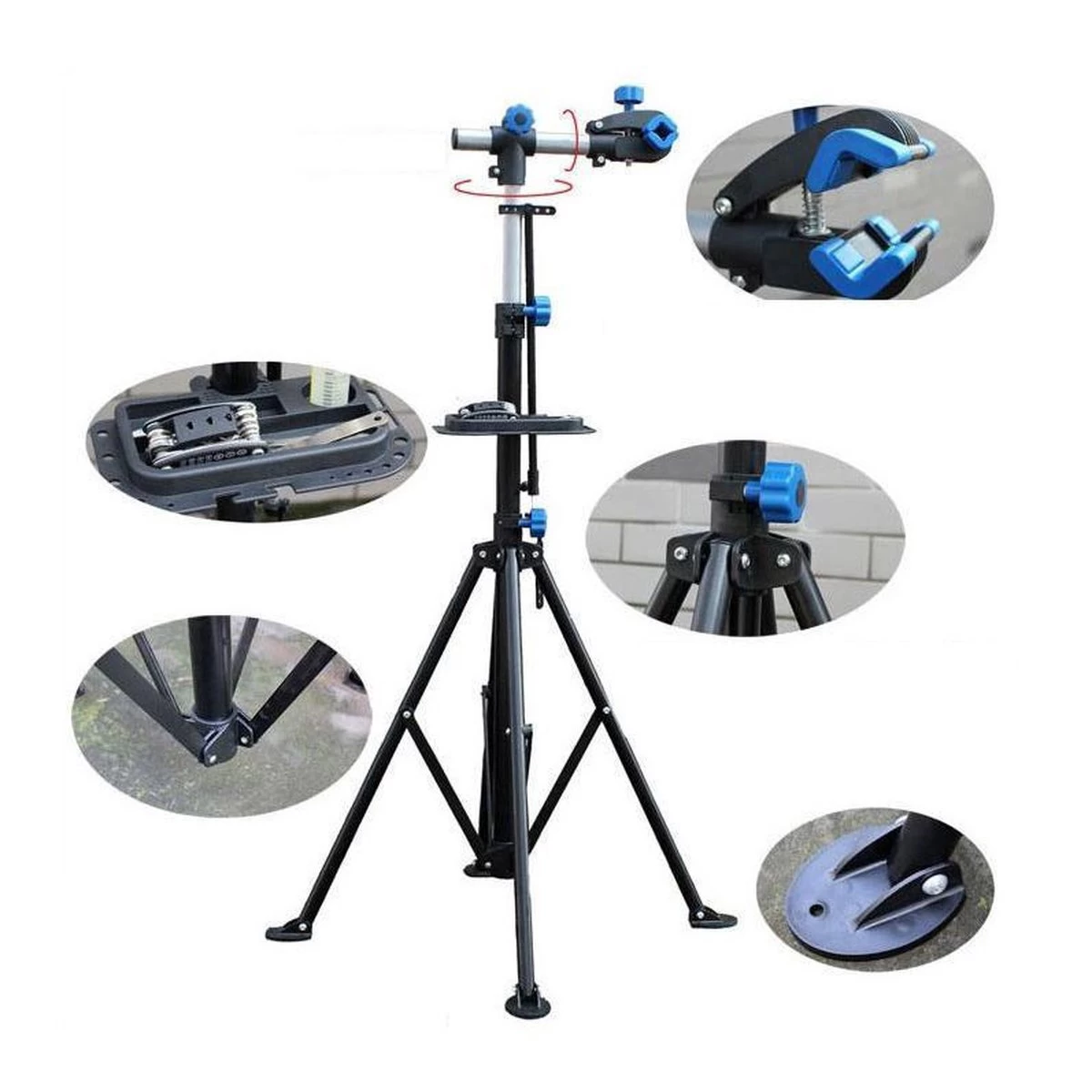 4toolz Stevige Montagestandaard Fiets 2.0 - 30kg Max - Roterend - Afbeelding 7