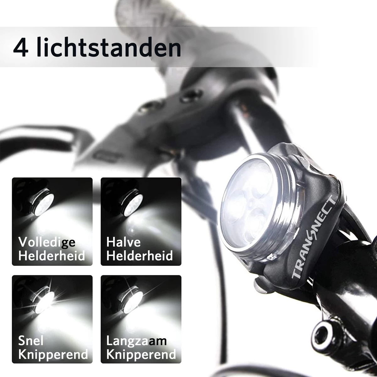 Fietsverlichting USB Oplaadbaar - Waterdicht Fietslamp - LED Fietslampjes - Voorlicht En Achterlicht - Voor Fiets - Afbeelding 4