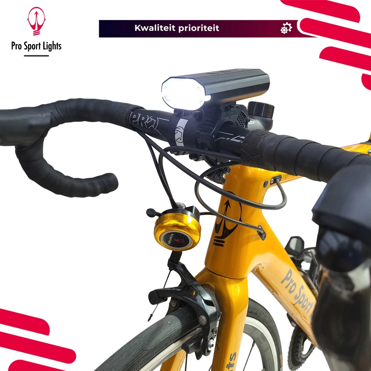 Fietslamp 1200 Lumen Fietsverlichting Pro Sport Lights Performance - Koplamp USB Oplaadbaar - Voorlicht Fietsverlichting - Afbeelding 17