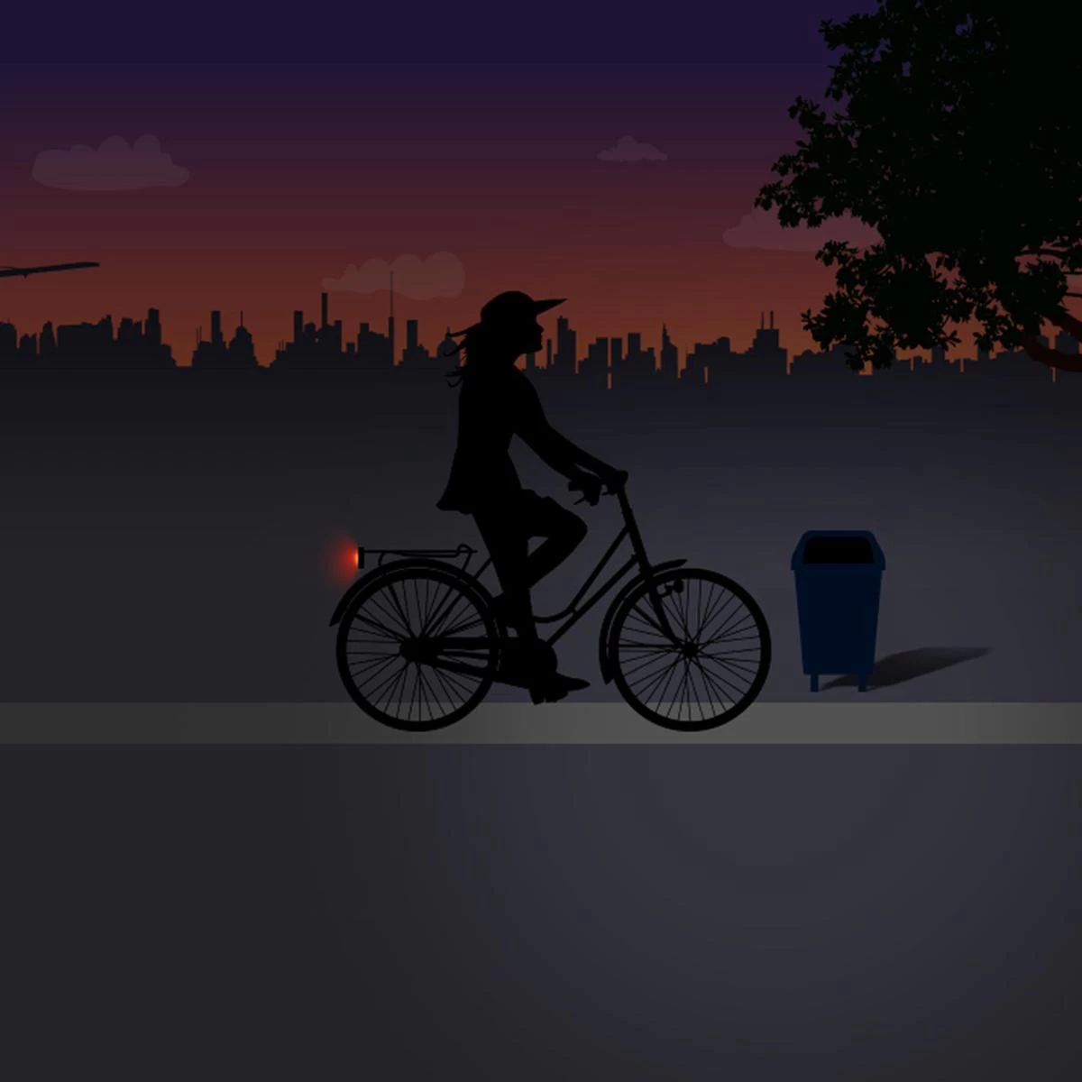 Spanninga Elips Fiets Achterlicht - Batterij - Afbeelding 6