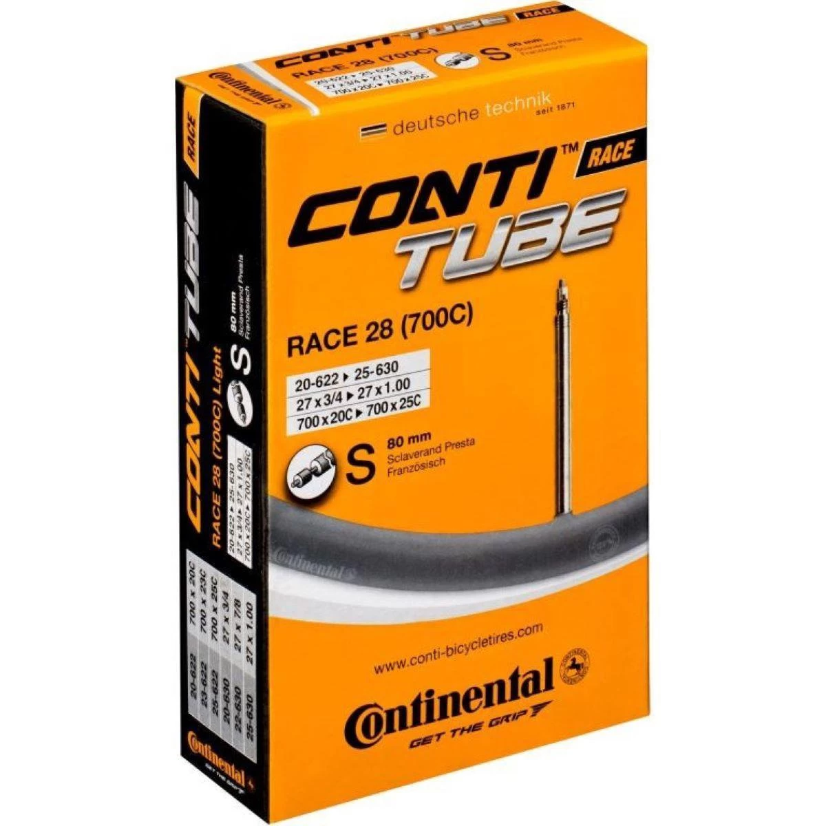 Continental Binnenband Race 28 Binnenband - 27 X 3/4-1.00 (20-622/25-630) Fv 80 Mm - Afbeelding 8