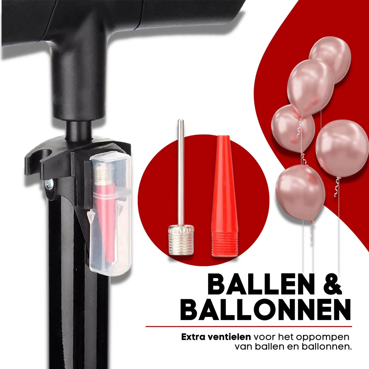 RYER Fietspomp Pro - Drukmeter - Inclusief Banden Reparatieset - Afbeelding 5