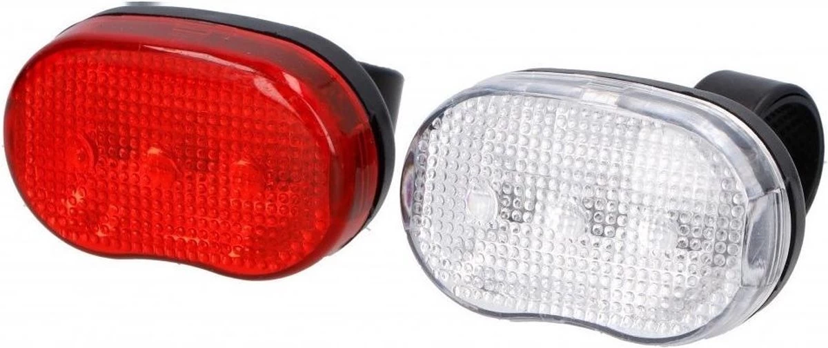 Dresco - Fietsverlichtingsset - Classic - LED - Zwart - Afbeelding 3