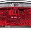 AXA Riff Battery - Fiets Achterlicht - LED Fietsverlichting Op Batterij - Auto On/off Systeem - 50-80 Mm - Rood