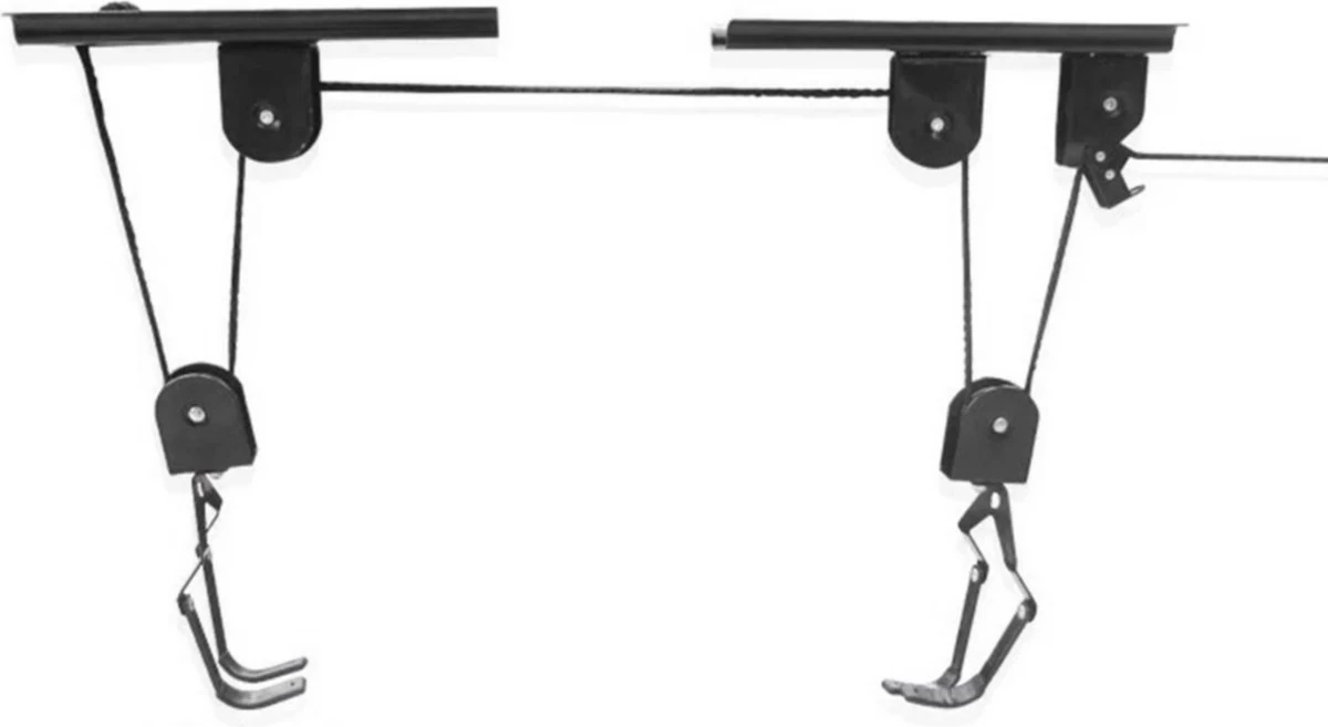 Recalma Fietslift - 60 Kg Draagkracht - Fietstakel - Universeel Ophangsysteem - Elektrische Fiets - Zwart