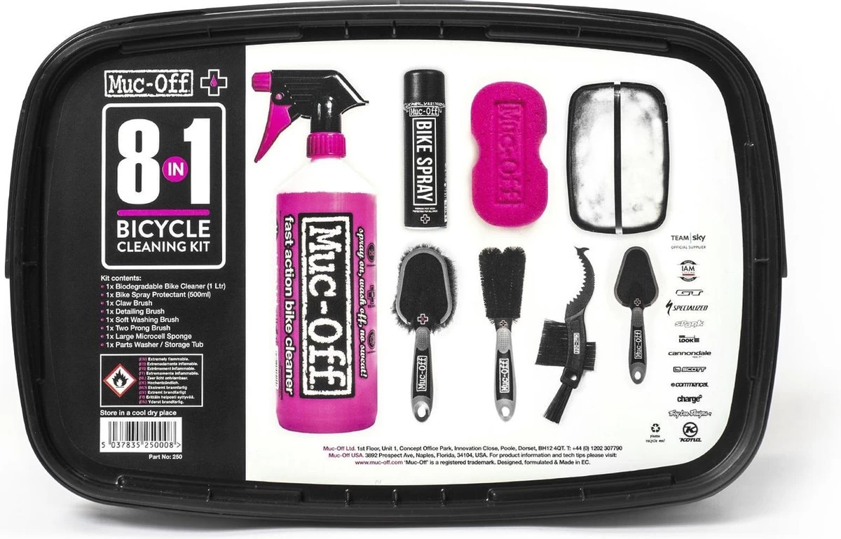 Muc-Off 8 In 1 Bicycle Cleaning Kit Reinigingspakket