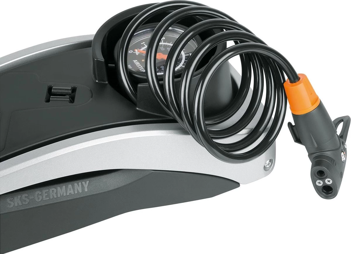 SKS Airstep Voetpomp Met Manometer - 7 Bar - Zwart - Afbeelding 4