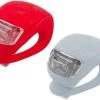 Familie Verpakking Van 4 Sets Fietsverlichting - Fietslampjes - Achterlicht - Voorlicht - Fietslamp - 4x Rood 4x Wit - Waterproof - Makkelijk Te Bevestigen -
