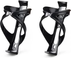 2 Stuks Ultra Lichtgewicht Bidonhouders - Krachtige Verstevigde Klemmen - Zwart - Weegt Slechts 23 Gram!