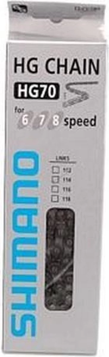 Ketting - 6/7/8 Speed - 3/32" - Shimano HG40 116-link - Afbeelding 2