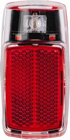 AXA Run Battery - Fiets Achterlicht - LED Fietsverlichting Op Batterij - Spatbord Montage – Rood