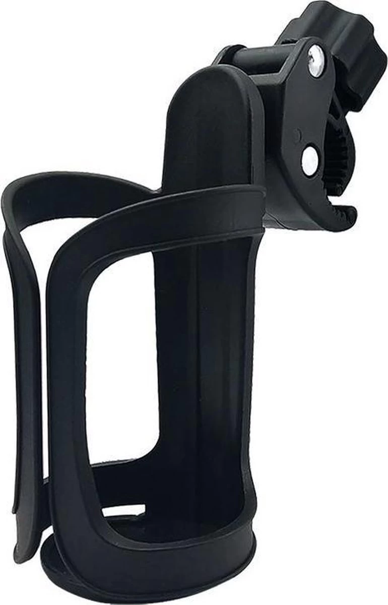 Universele Bekerhouder – Drinkfleshouder Kinderwagen Buggy En Fiets – Bidonhouder Ook Geschikt Voor Joolz – Zwart