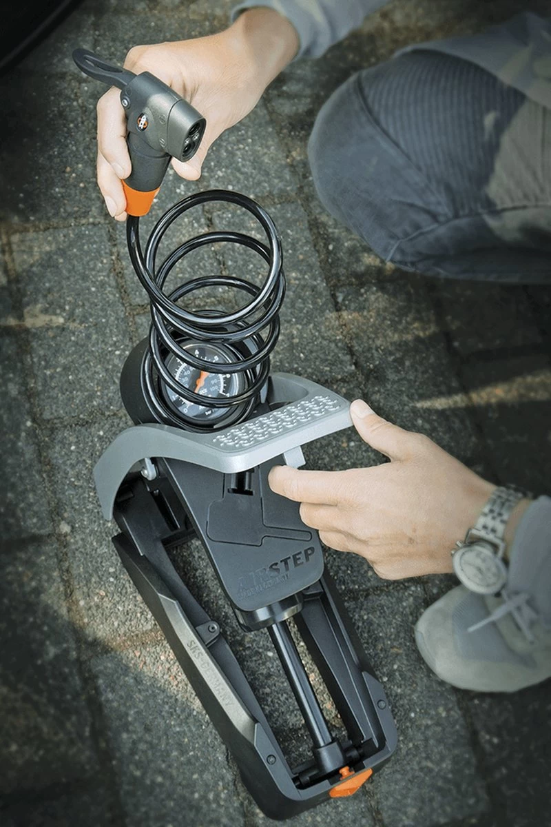 SKS Airstep Voetpomp Met Manometer - 7 Bar - Zwart - Afbeelding 13