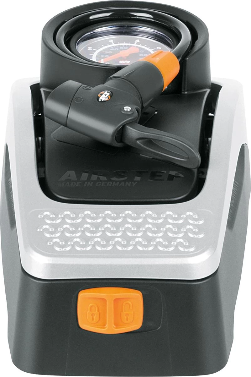 SKS Airstep Voetpomp Met Manometer - 7 Bar - Zwart - Afbeelding 2