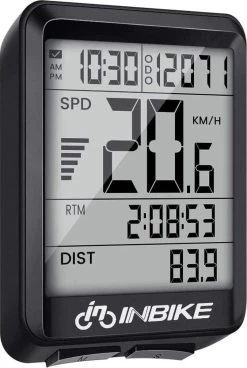 Amenzo© Fietscomputer Draadloos - Kilometerteller - NL Handleiding - Draadloze En Waterdichte Snelheidsmeter - Makkelijke Bevestiging - Fiets GPS - Zwart - Racefiets