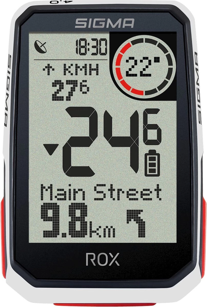 SIGMA SPORT GPS Fietscomputer Sigma ROX 4.0 GPS Met Standaard Stuurhouder - Wit - Afbeelding 12