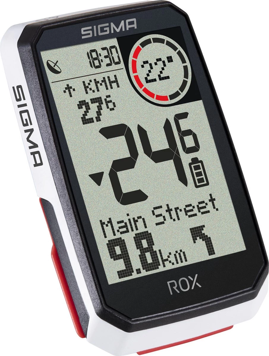 SIGMA SPORT GPS Fietscomputer Sigma ROX 4.0 GPS Met Standaard Stuurhouder - Wit - Afbeelding 2