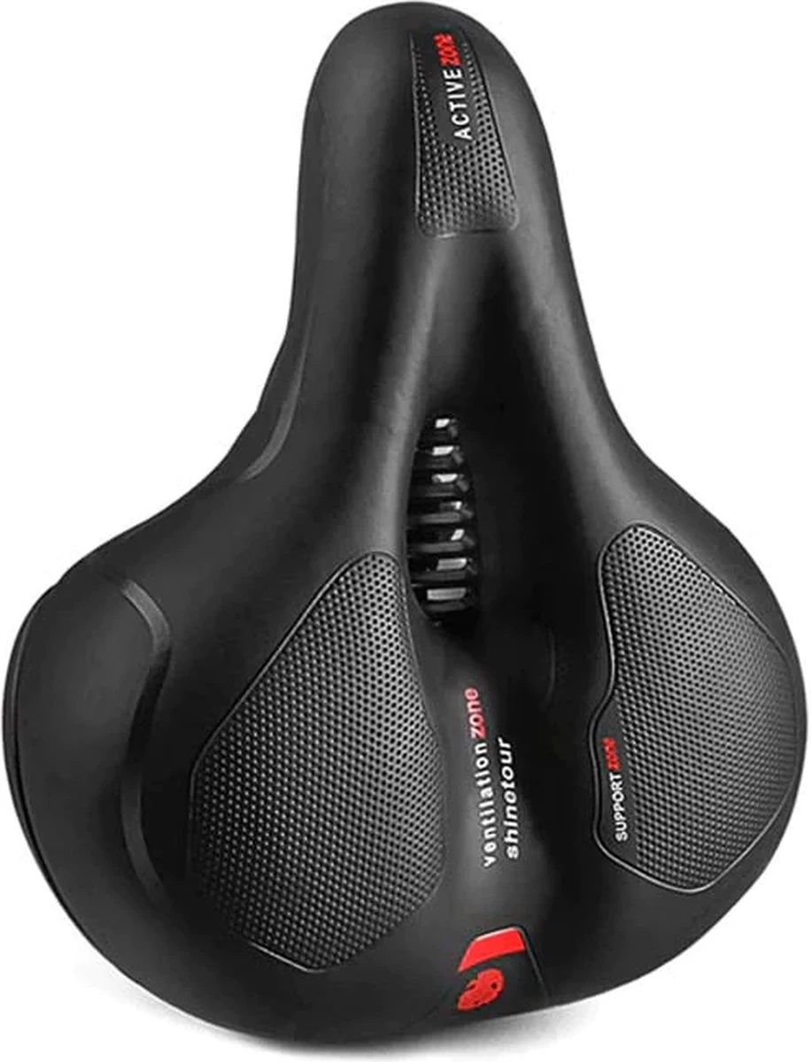 IBright Gel Fietszadel Met LED Oplaadbare Achterlicht - USB Oplaadbaar - Fietsverlichting Met 6 Functie's - Dames / Heren - Waterdicht - Gratis Zadelstrop - USB Oplaadkabel - Zwart - Afbeelding 13