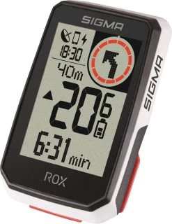 SIGMA SPORT GPS Fietscomputer Sigma ROX 2.0 GPS Met Standaard Stuurhouder - Wit